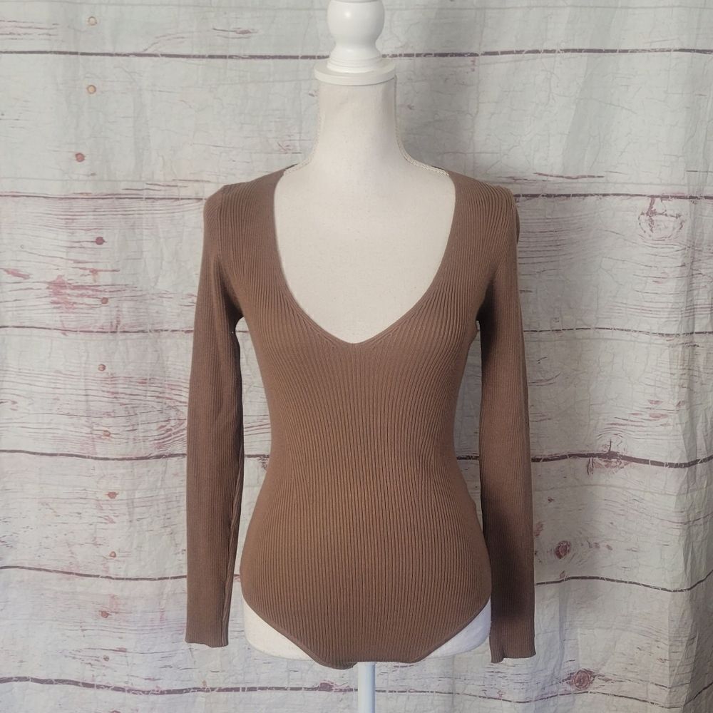House of Harlow 1960 Ribbed Bodysuit Size Medium